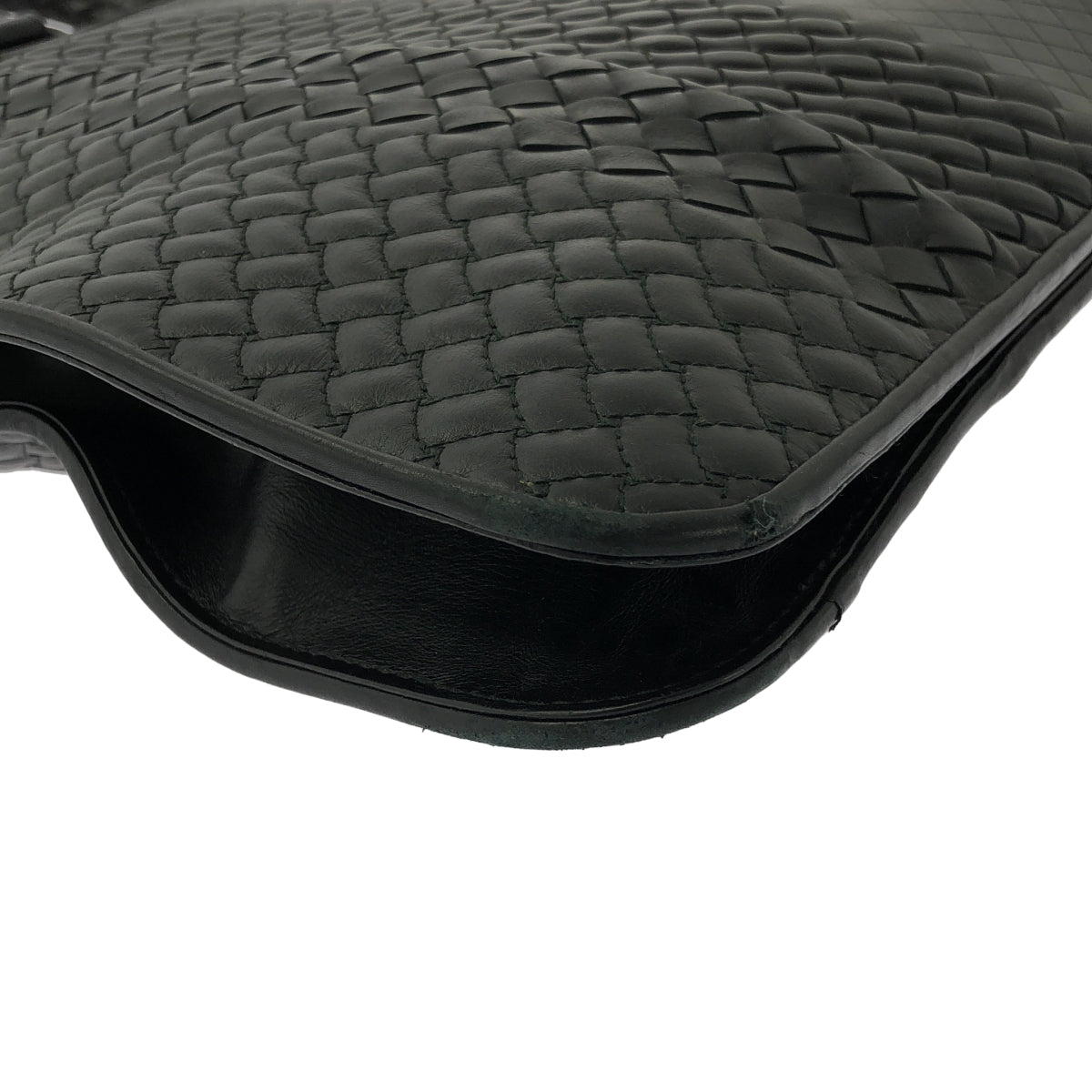 BOTTEGA VENETA / ボッテガヴェネタ | イントレチャート レザー ブリーフケース ビジネスバッグ | ブラック | メンズ