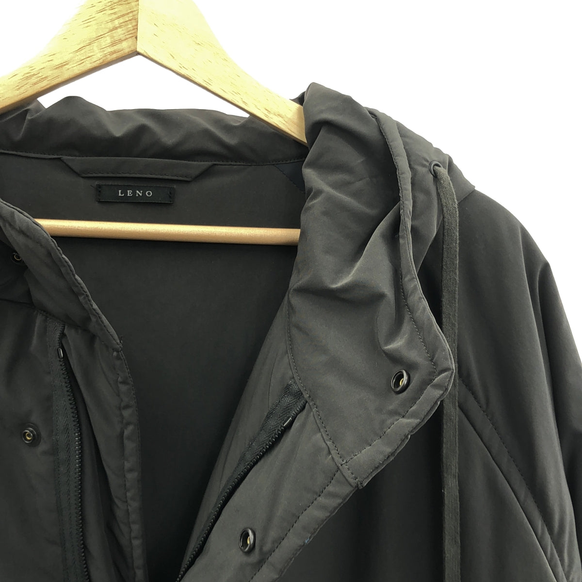 LENO / リノ | INSULATION HOODED COAT インシュレーション フーデッド コート | 1 | チャコール | レディース