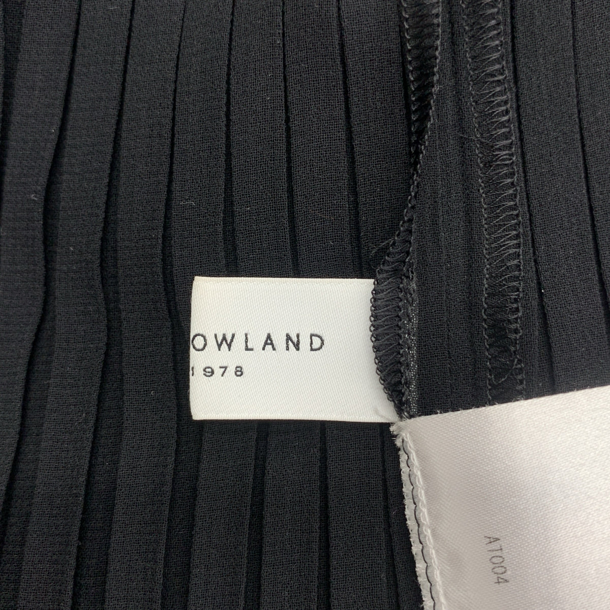 TOMORROWLAND / トゥモローランド | ボウタイ ポリエステル プリーツブラウス | 36 | ブラック | レディース