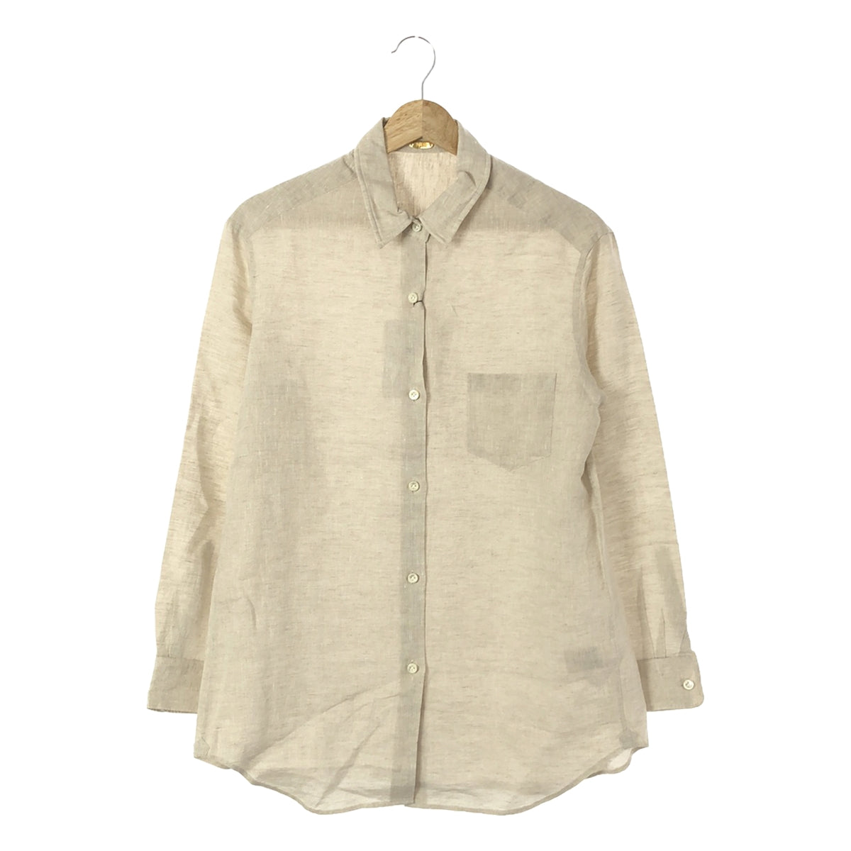 Deuxieme Classe | 2021SS | LINEN wire wash shirt | F | Beige | Women's