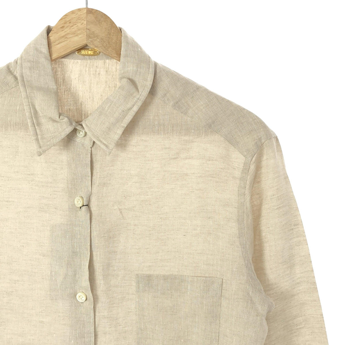 Deuxieme Classe | 2021SS | LINEN wire wash shirt | F | Beige | Women's