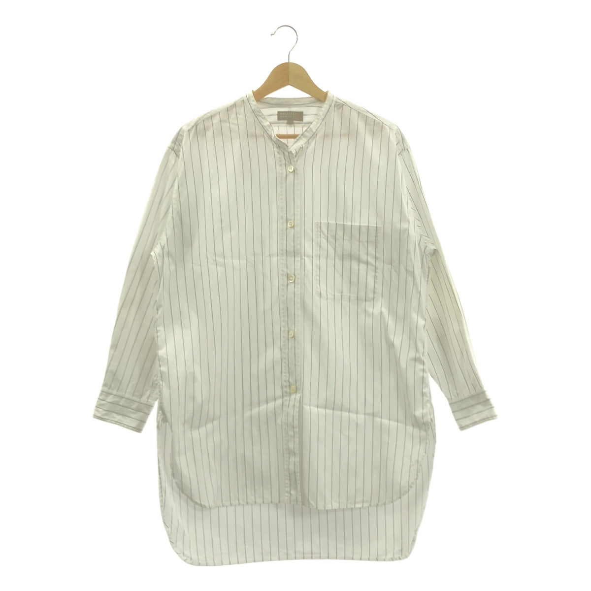 MARGARET HOWELL / マーガレットハウエル | コットン バンドカラー シャツ ブラウス | 1 | レディース