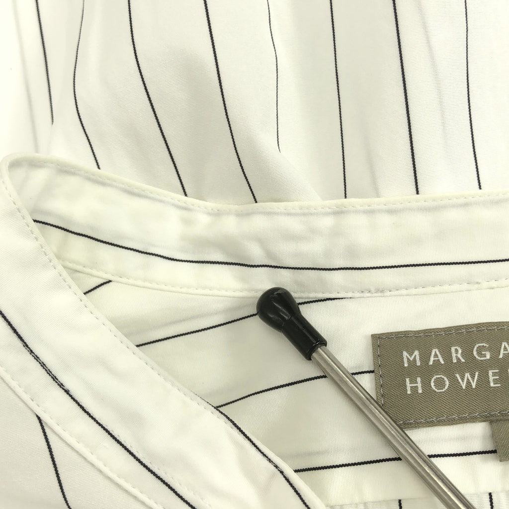 MARGARET HOWELL / 마가렛 하웰 | 코튼 밴드 컬러 셔츠 블라우스 | 1 | 여성