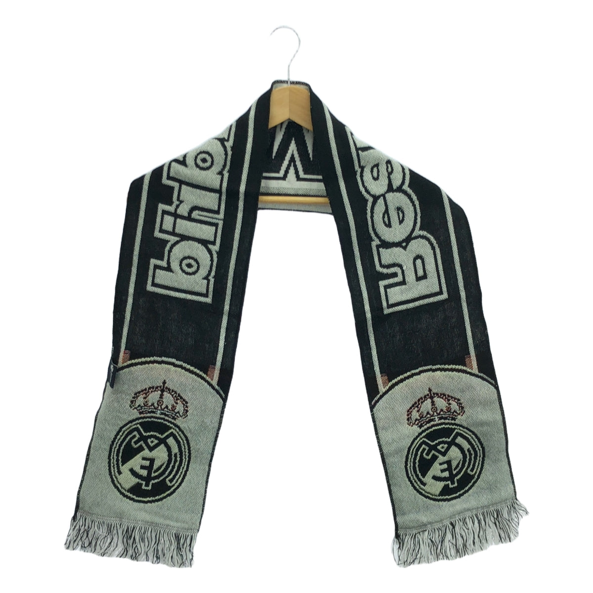 REAL MADRID / レアルマドリード | オフィシャル フリンジ ロゴ サッカーマフラー | マルチカラー | メンズ