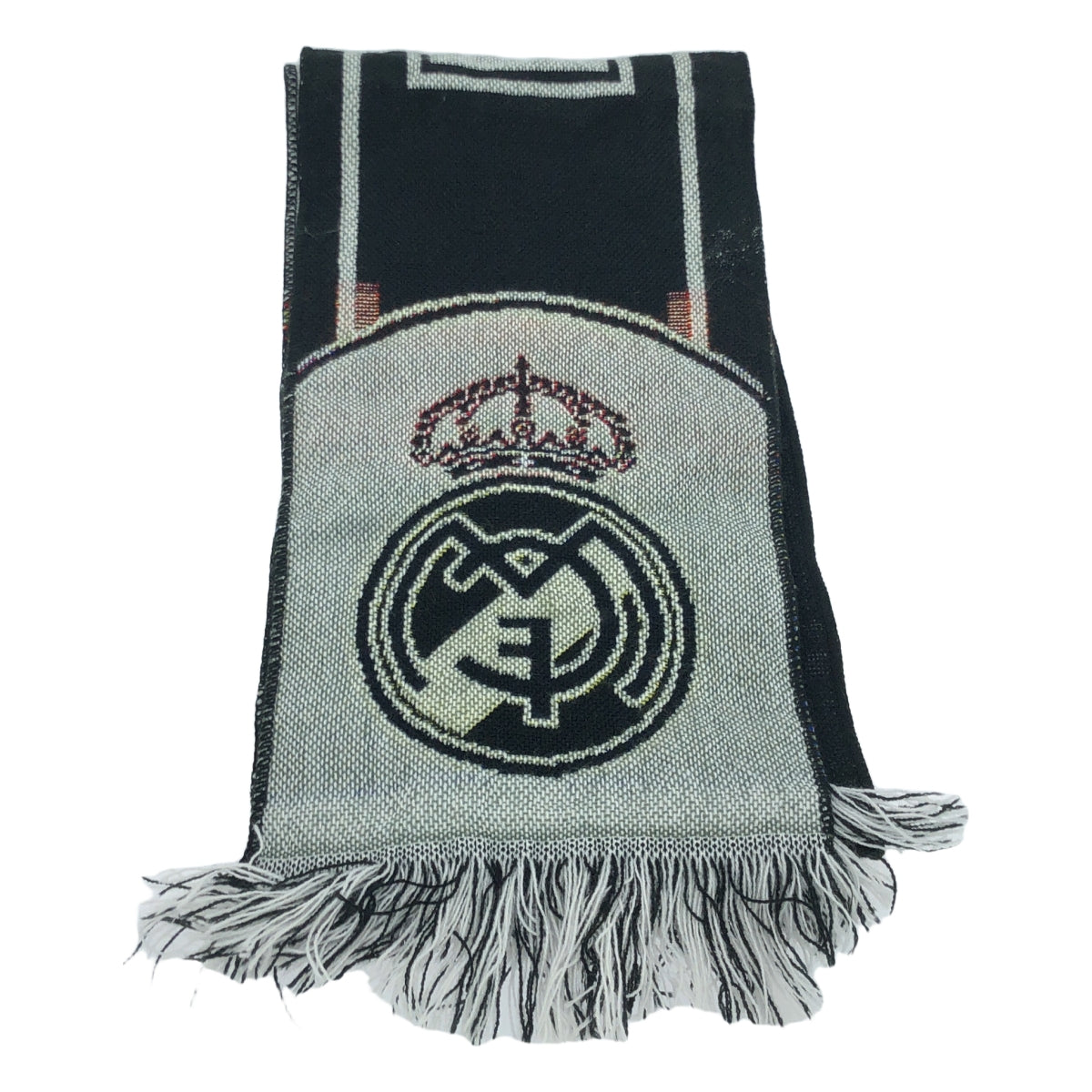 REAL MADRID / レアルマドリード | オフィシャル フリンジ ロゴ サッカーマフラー | マルチカラー | メンズ