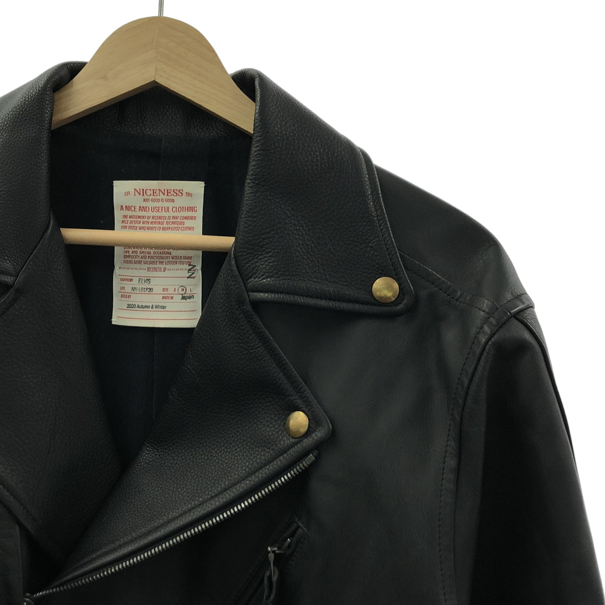 NICENESS / ナイスネス | 2020AW | ELVIS エルヴィス レザー