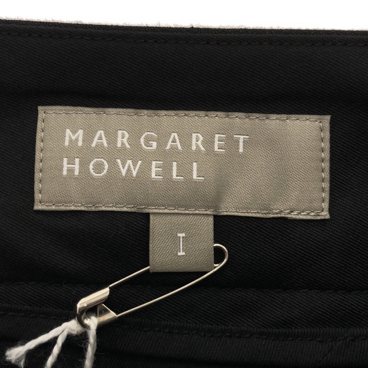 MARGARET HOWELL / マーガレットハウエル | リネン タック ワイドパンツ | 1 | ブラック | レディース