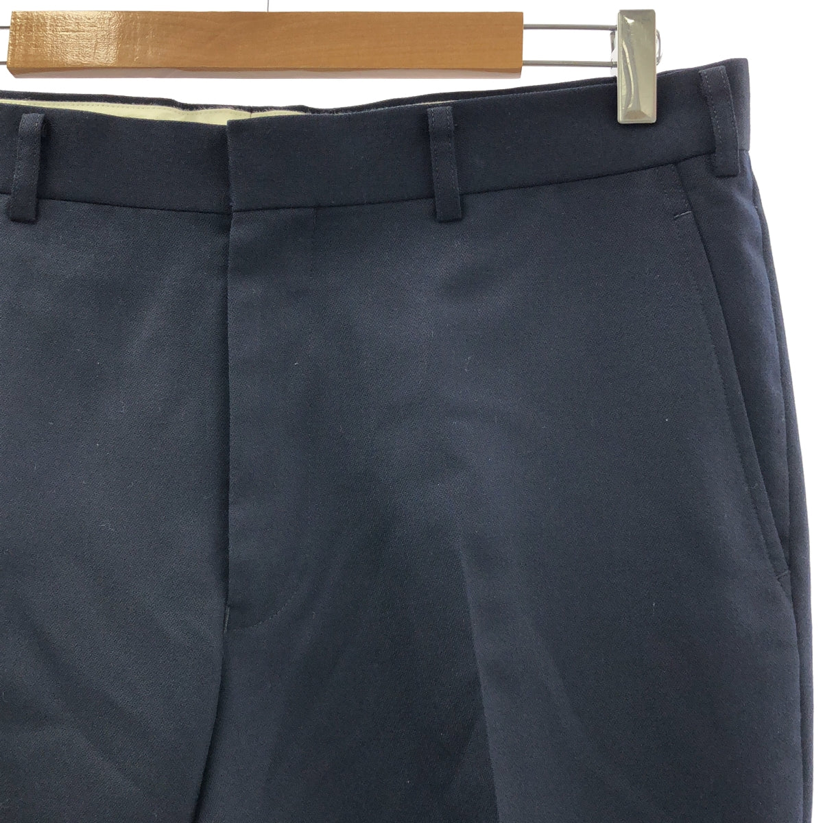 COMME des GARÇONS HOMME DEUX | 男士聚酯羊毛休閒褲 | L 號 |海軍|男士