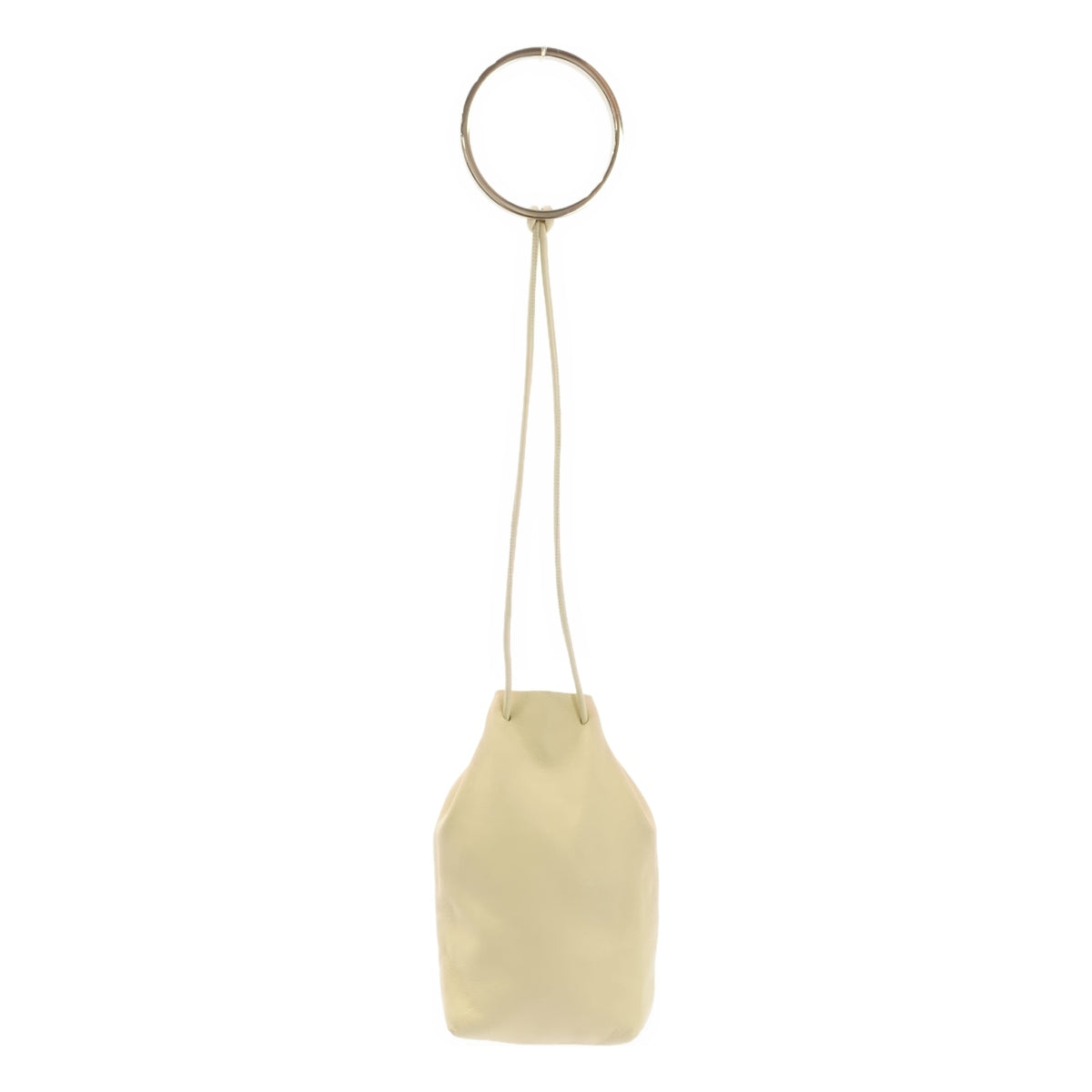 JIL SANDER | 皮革標誌環肩抽繩手提包 |