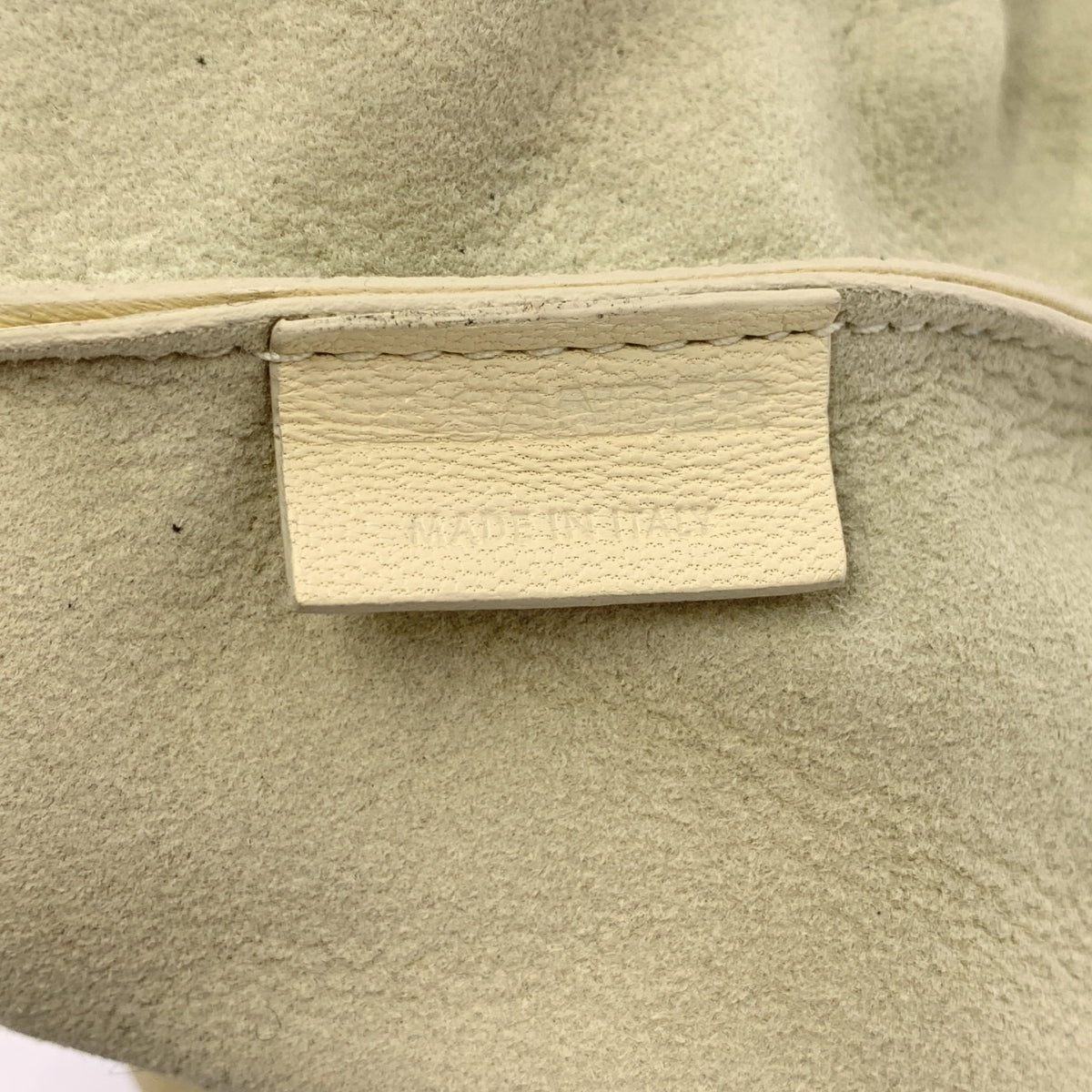 JIL SANDER / ジルサンダー | レザー ロゴ リングショルダー ドローストリング 巾着 ハンドバッグ |