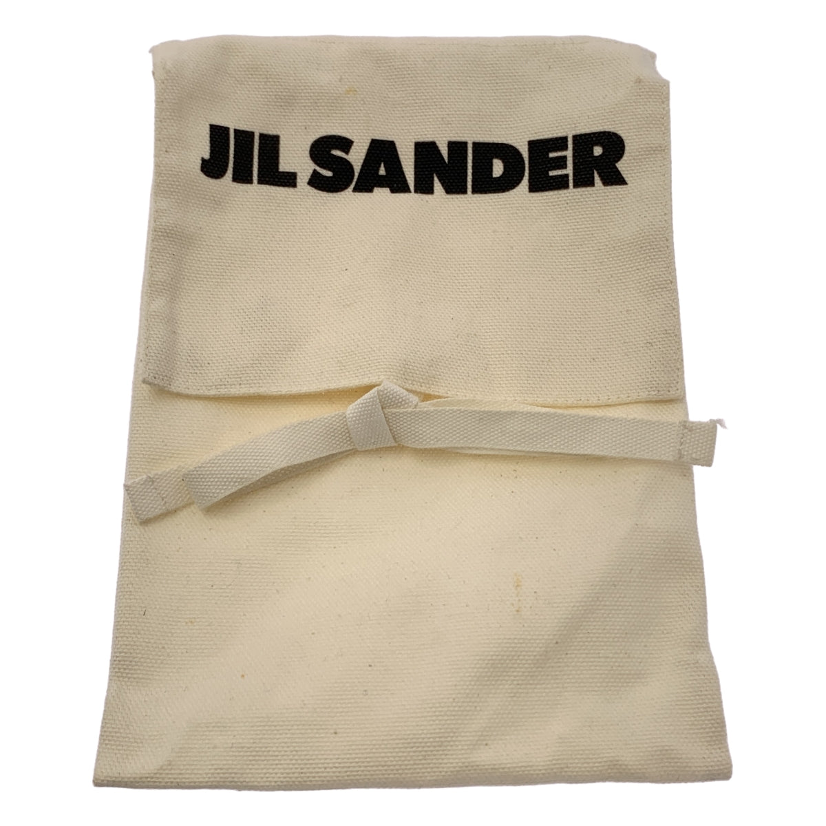 JIL SANDER / ジルサンダー | レザー ロゴ リングショルダー ドローストリング 巾着 ハンドバッグ |