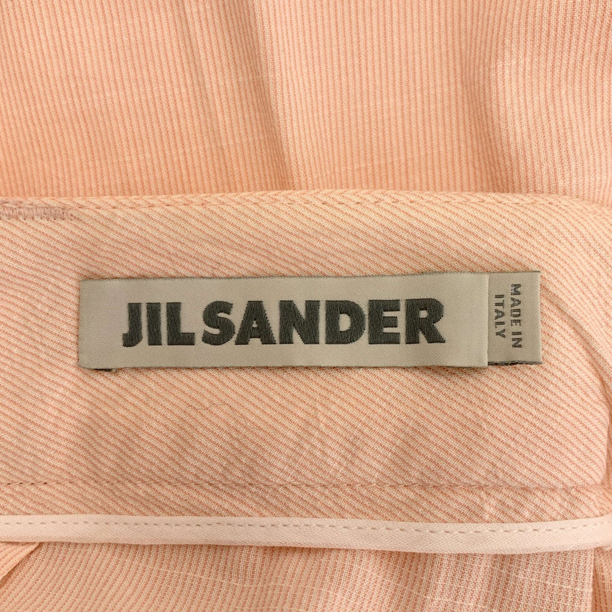 JIL SANDER / 질산더 | by RAF SIMONS / 코튼 스트라이프 롤업 팬츠 | 36 | 핑크 | 여성