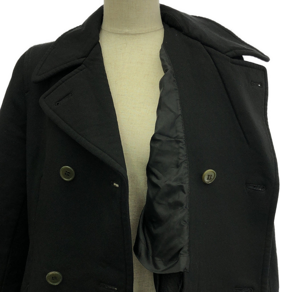 robe de chambre COMME des GARCONS / ローブドシャンブルコムデギャルソン | 2004AW | 特殊加工 チェスターコート | M | ブラック | レディース