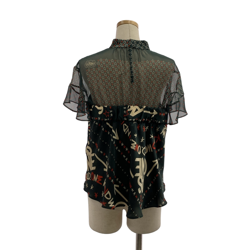 sacai | 2023SS | 全身印花透視無袖襯衫 | 1 | 女款