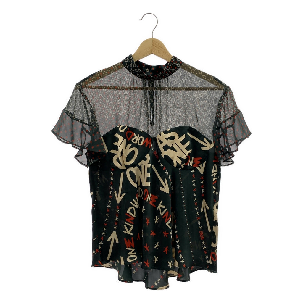 sacai | 2023SS | 全身印花透視無袖襯衫 | 1 | 女款