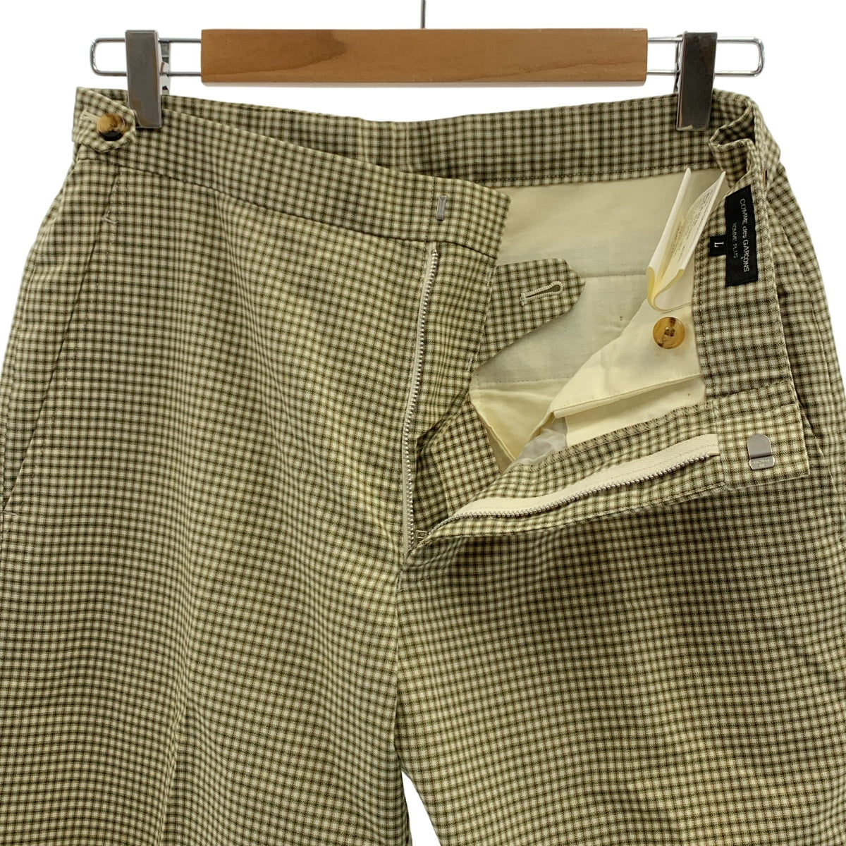 COMME des GARCONS HOMME PLUS / コムデギャルソンオムプリュス | 2002SS | ポリエステル ウール チェック スラックス | L | メンズ
