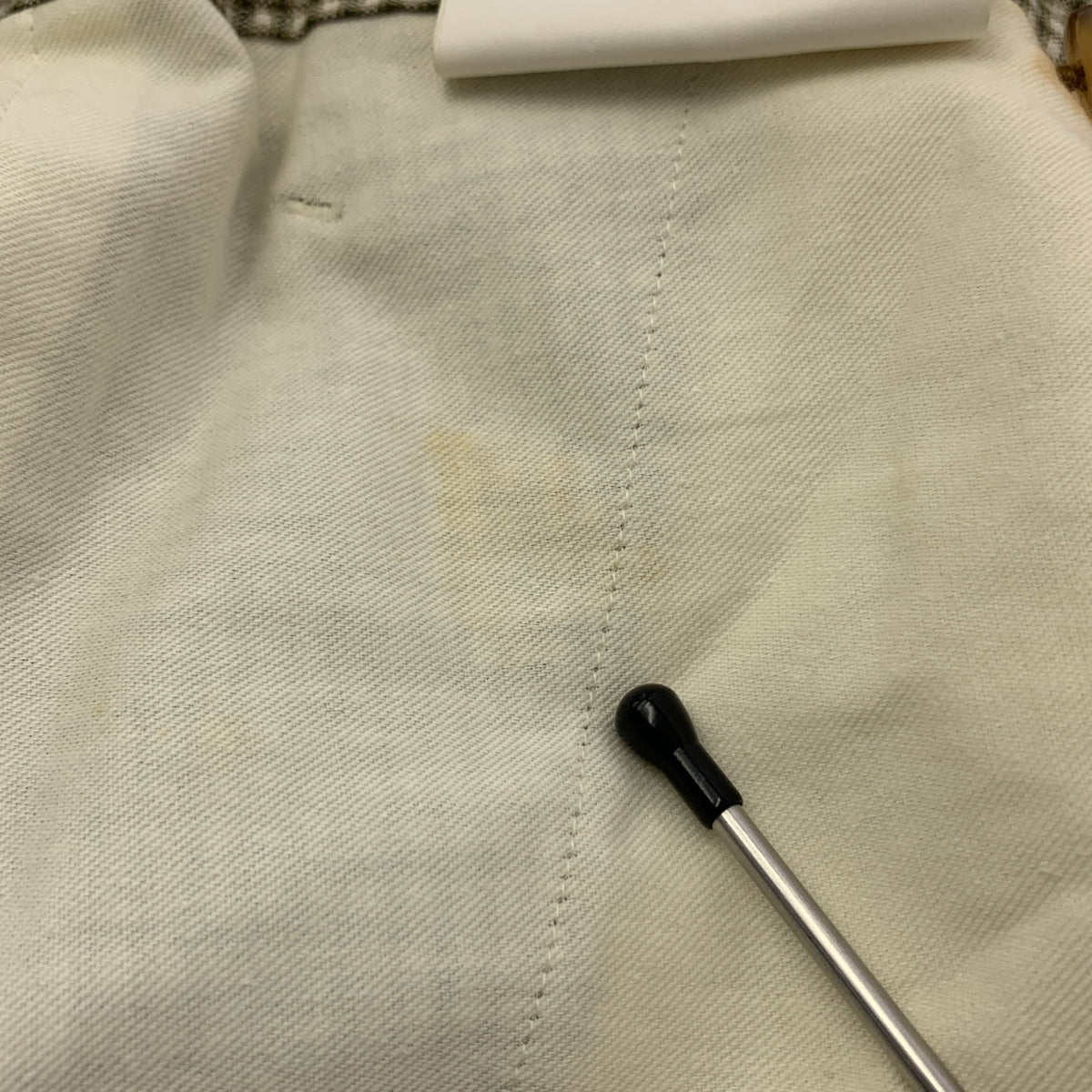 COMME des GARÇONS HOMME PLUS | 2002 春夏系列 |聚酯羊毛格紋休閒褲| SHOPBOP L 號 |綠/米色|男士