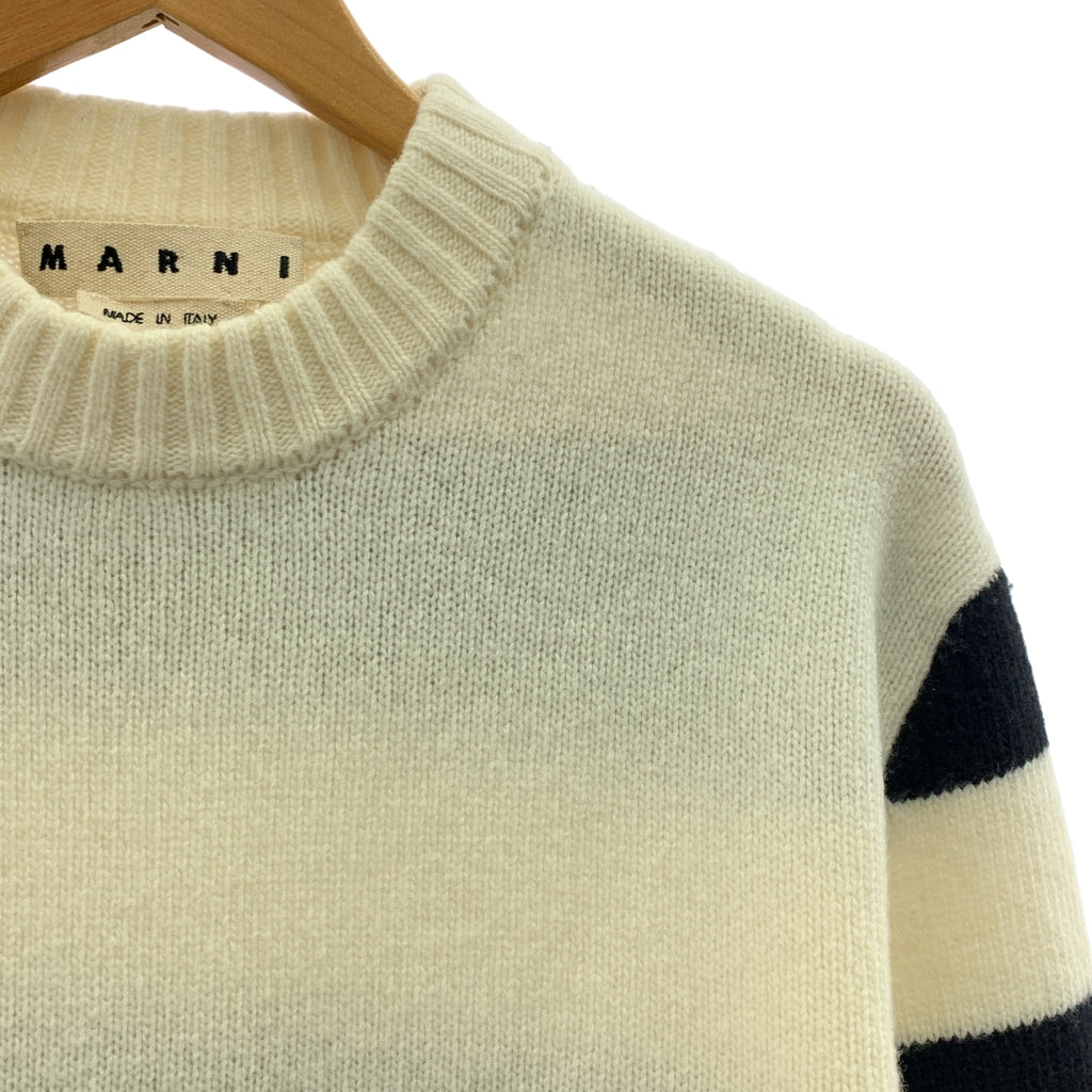 MARNI / 마르니 | 2021AW | 울 테두리 크루넥 니트 | 46 | 남성
