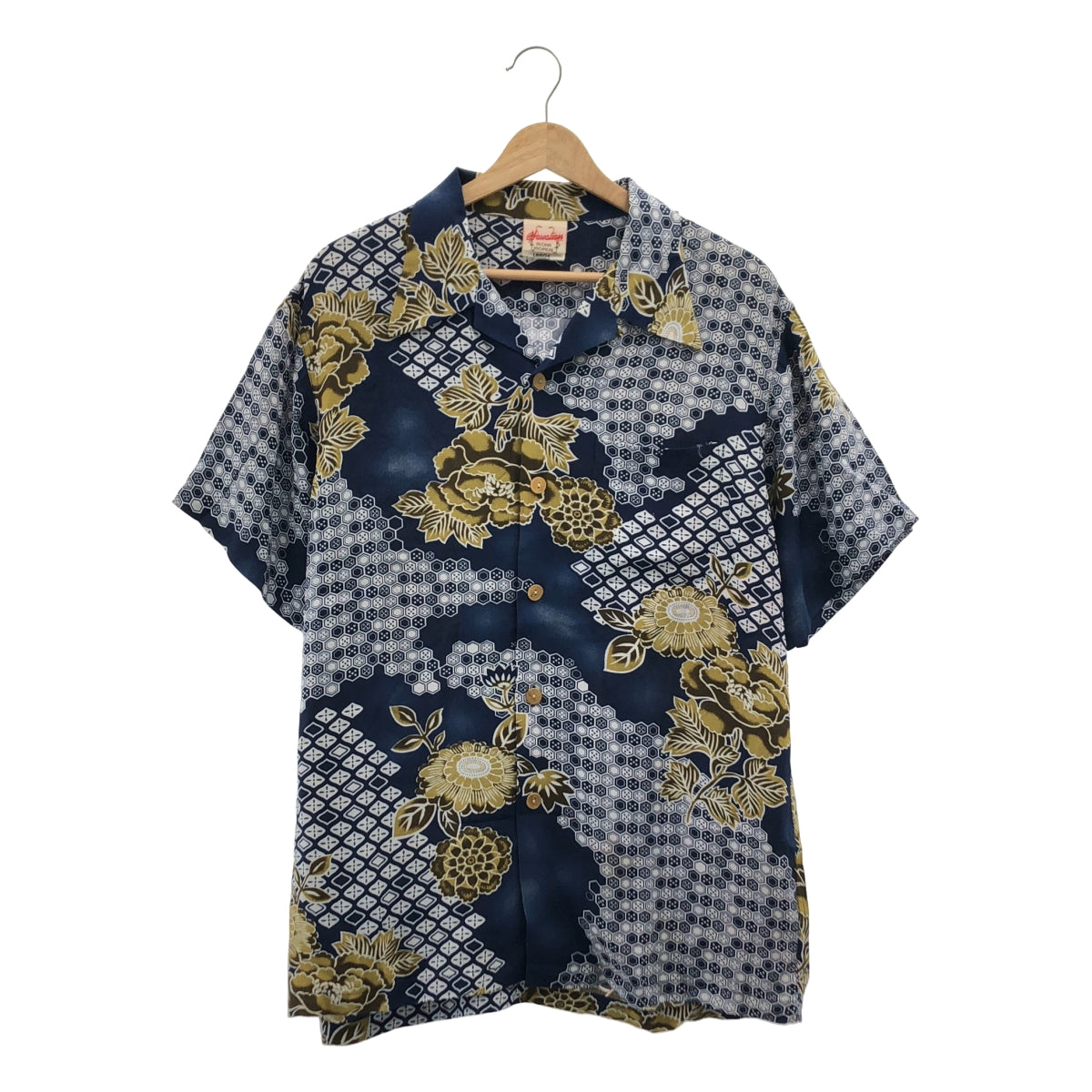 Hawaiian ALOHA TROPICAL / ハワイアンアロハトロピカル | 総柄 オープンカラーシャツ | L | メンズ