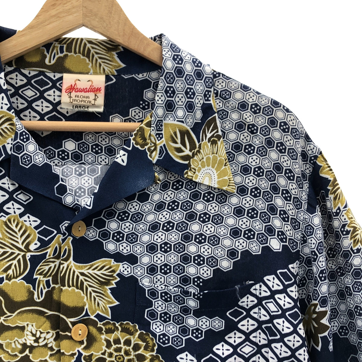 Hawaiian ALOHA TROPICAL / ハワイアンアロハトロピカル | 総柄 オープンカラーシャツ | L | メンズ
