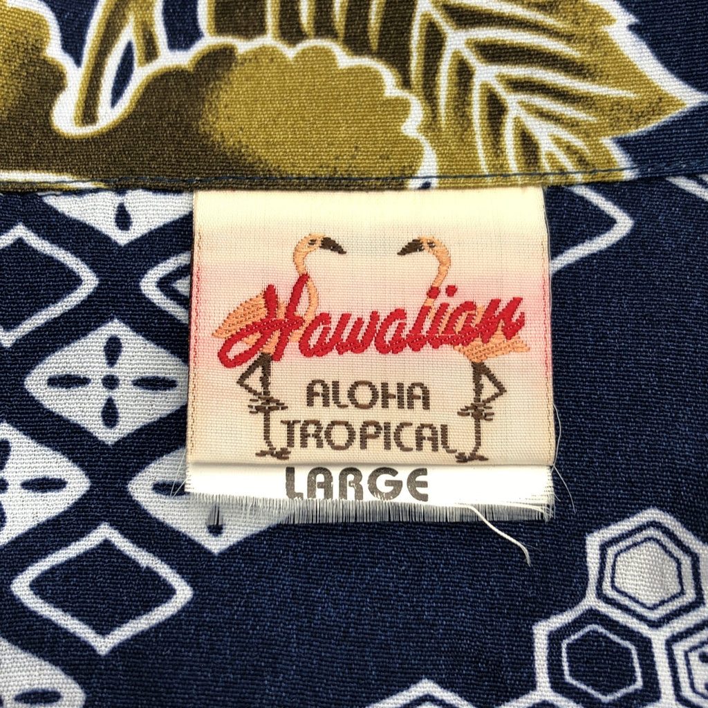 Hawaiian ALOHA TROPICAL / ハワイアンアロハトロピカル | 総柄 オープンカラーシャツ | L | メンズ