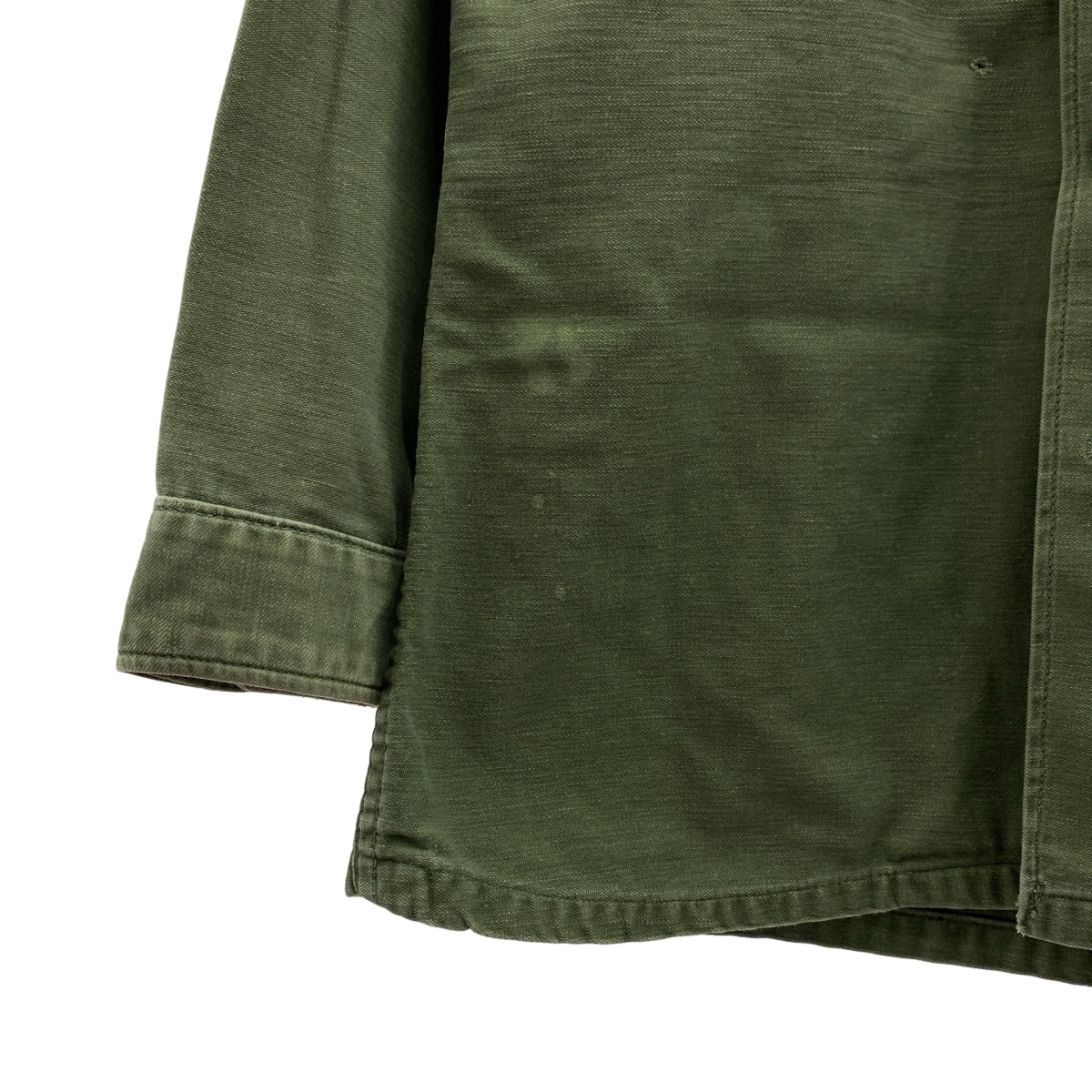 VINTAGE / 빈티지 헌 옷 | USARMY 미군 OG-107 코튼 새틴 밀리터리 유틸리티 셔츠 |