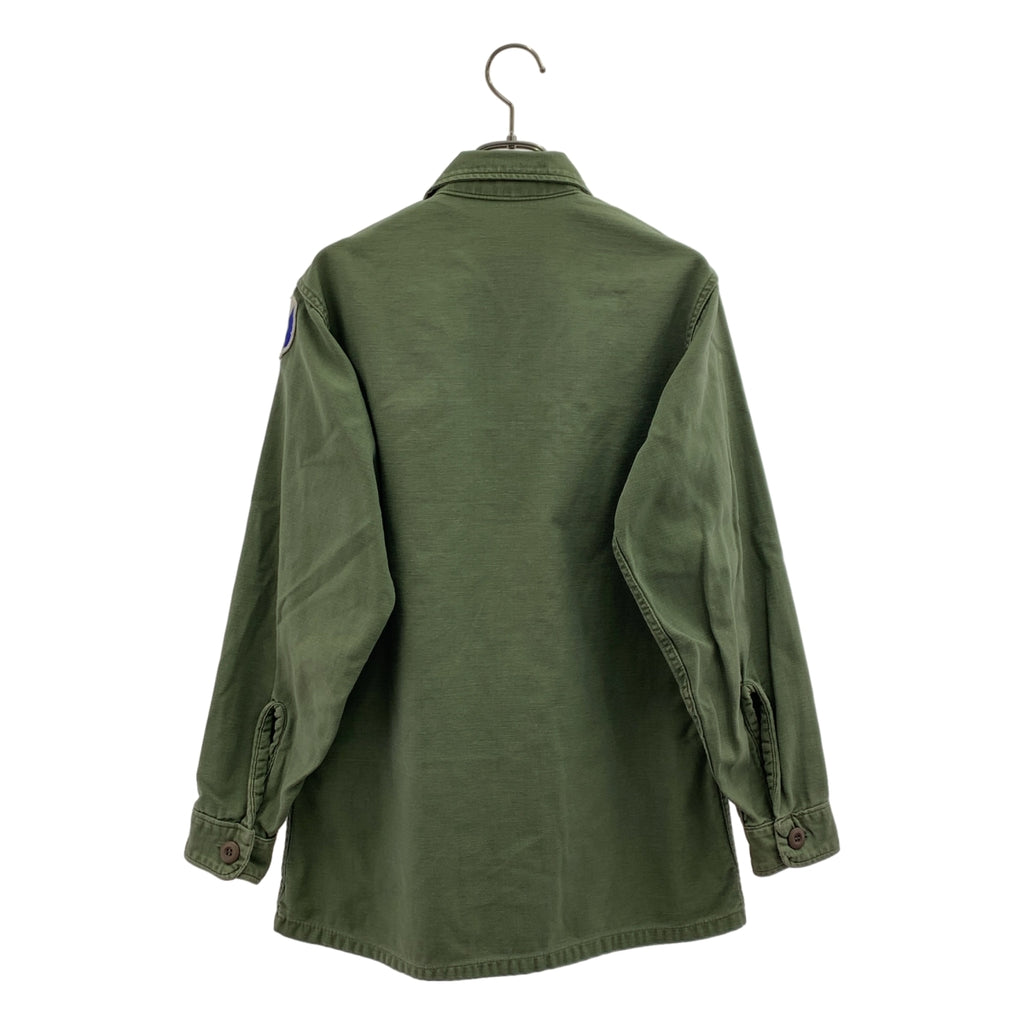 VINTAGE / 빈티지 헌 옷 | USARMY 미군 OG-107 코튼 새틴 밀리터리 유틸리티 셔츠 |