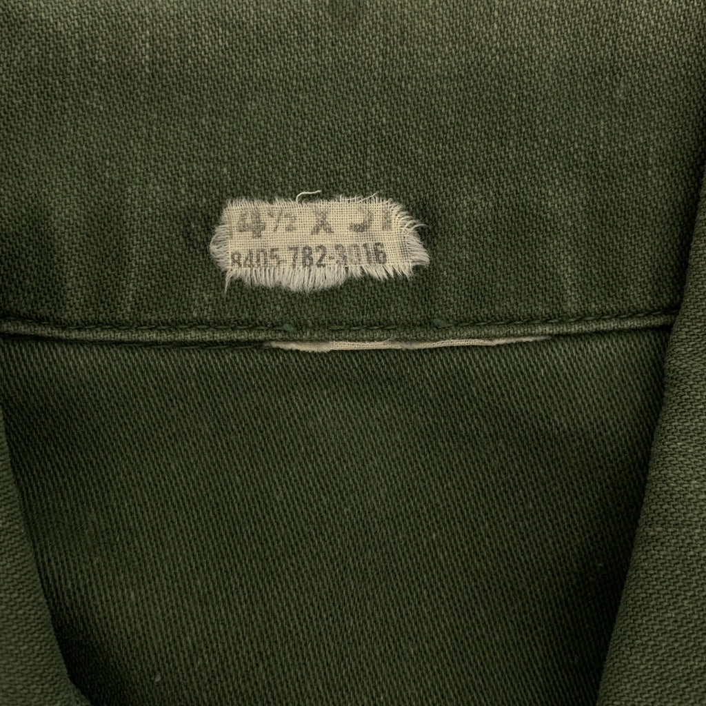 VINTAGE / 빈티지 헌 옷 | USARMY 미군 OG-107 코튼 새틴 밀리터리 유틸리티 셔츠 |