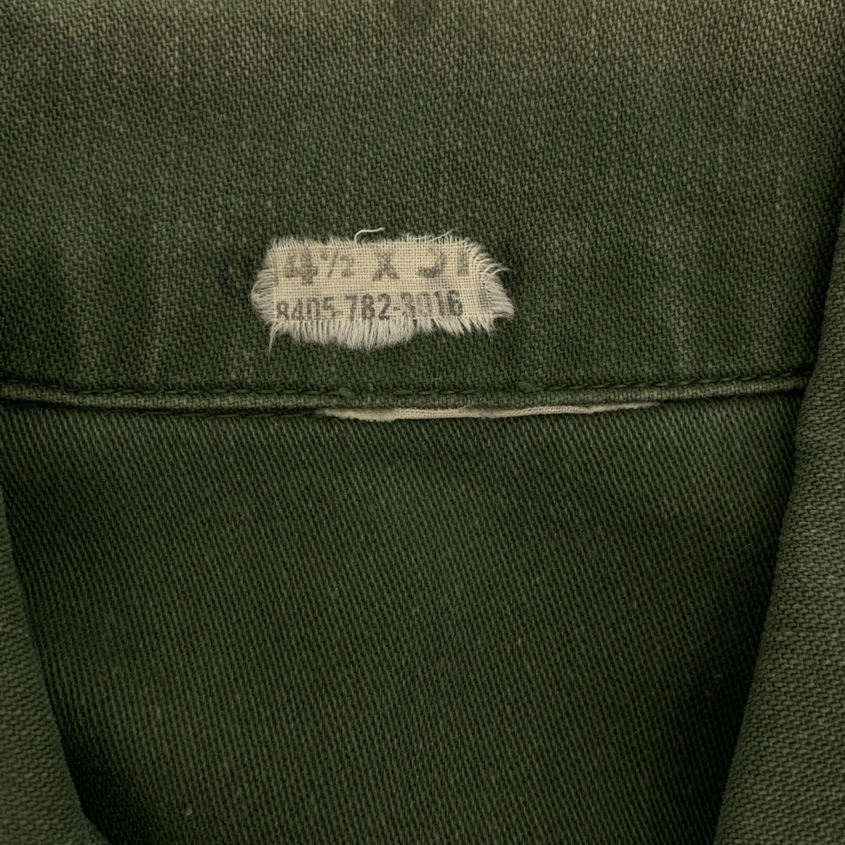 VINTAGE / 빈티지 헌 옷 | USARMY 미군 OG-107 코튼 새틴 밀리터리 유틸리티 셔츠 |