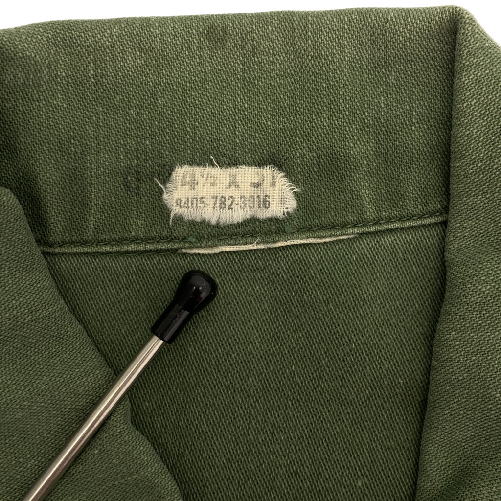 VINTAGE / 빈티지 헌 옷 | USARMY 미군 OG-107 코튼 새틴 밀리터리 유틸리티 셔츠 |