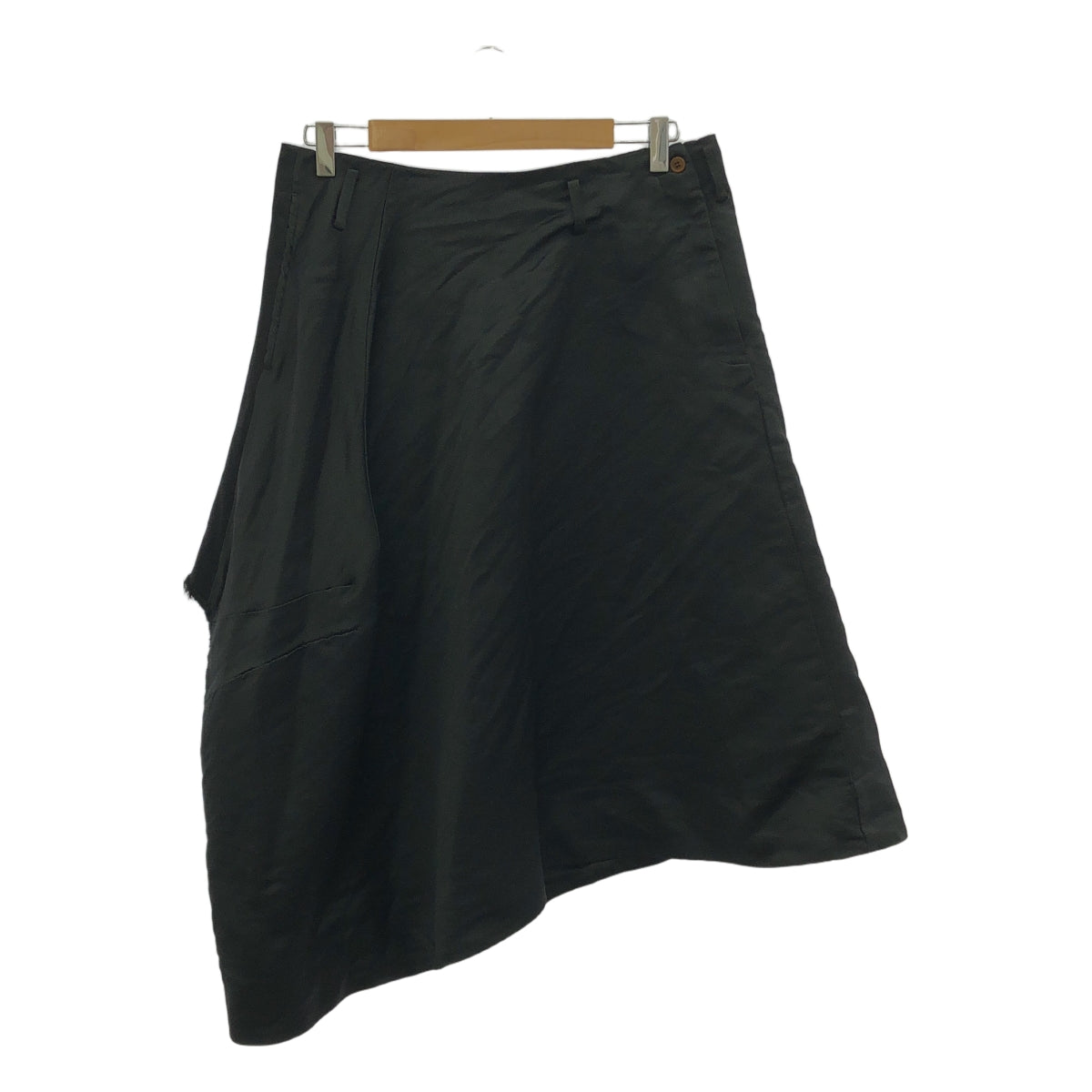 COMME des GARCONS HOMME PLUS | 2020SS / AD2019 | 2020SS / AD2019 |聚酯緞面異型設計半身裙|中號 |黑色|男士