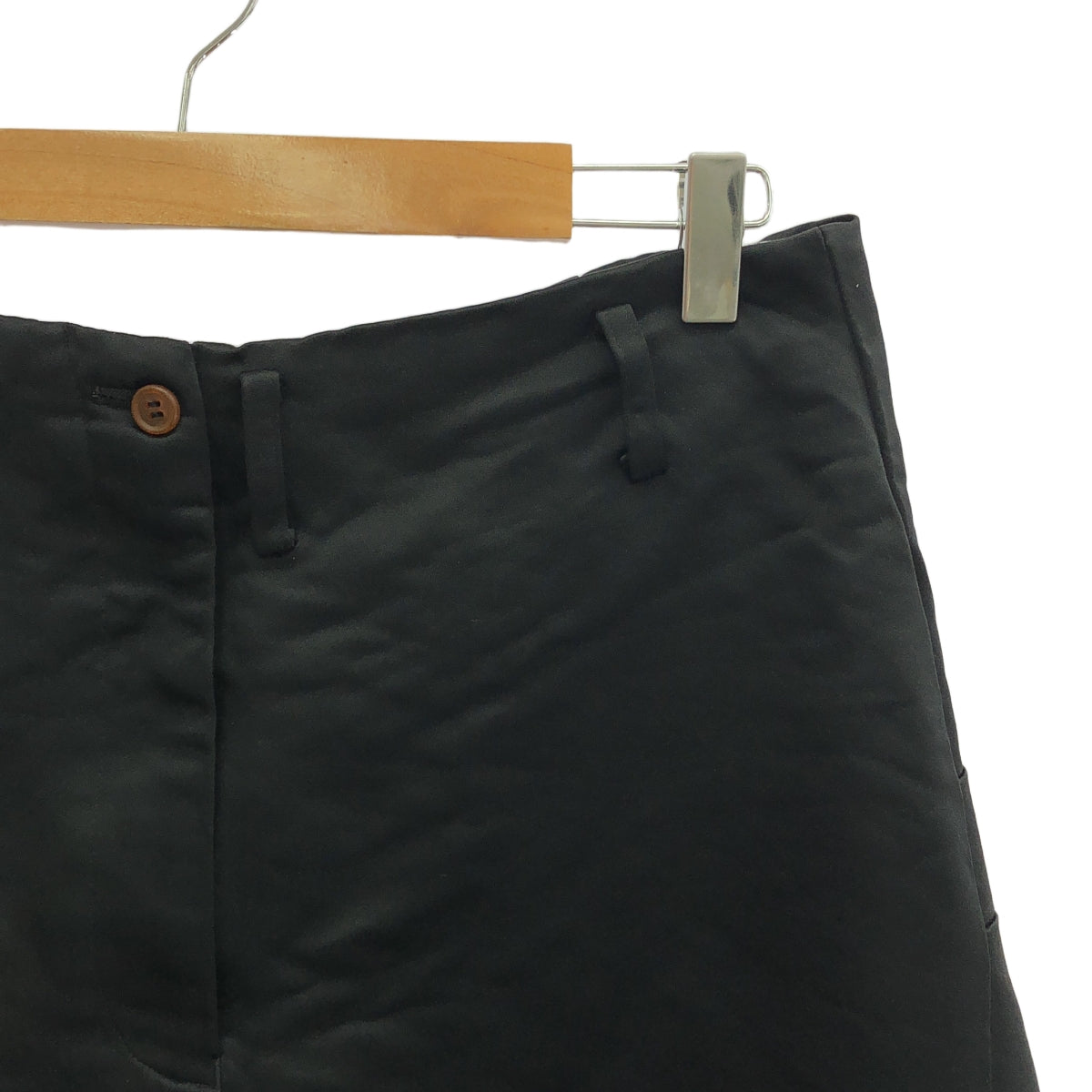 COMME des GARCONS HOMME PLUS | 2020SS / AD2019 | 2020SS / AD2019 |聚酯緞面異型設計半身裙|中號 |黑色|男士