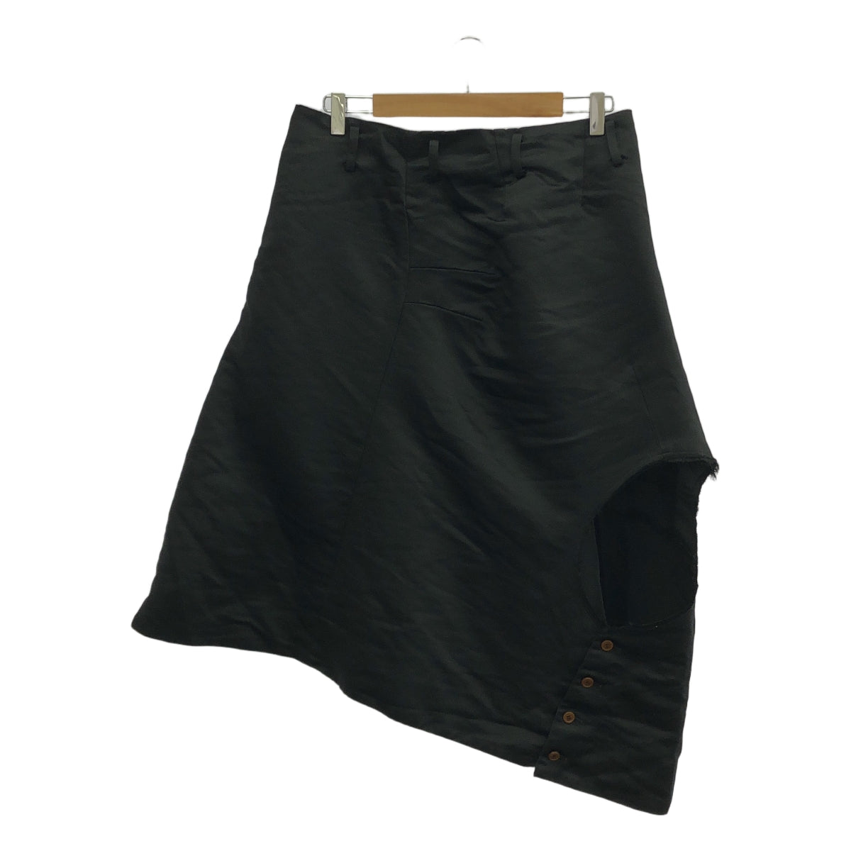 COMME des GARCONS HOMME PLUS | 2020SS / AD2019 | 2020SS / AD2019 |聚酯緞面異型設計半身裙|中號 |黑色|男士