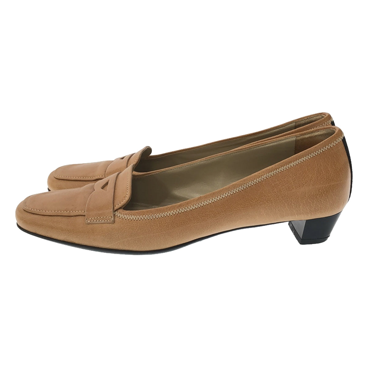 PRADA | Leather Loafer Pumps | Size 36 | Brown | Women's