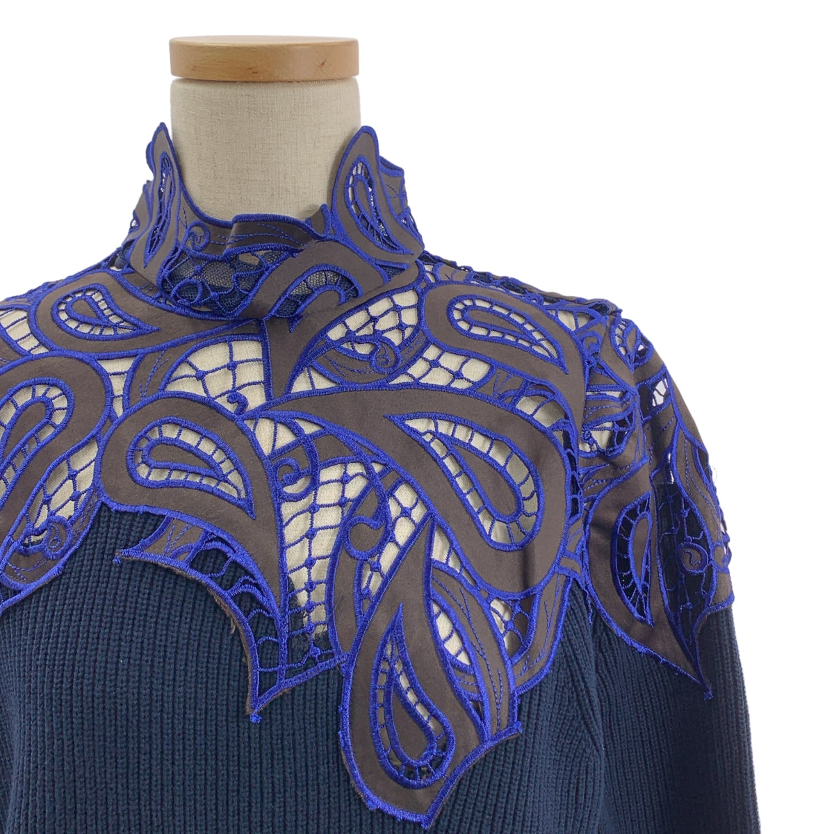 sacai | 鏤空蕾絲羅紋針織衫 | 尺寸 1 | 女款