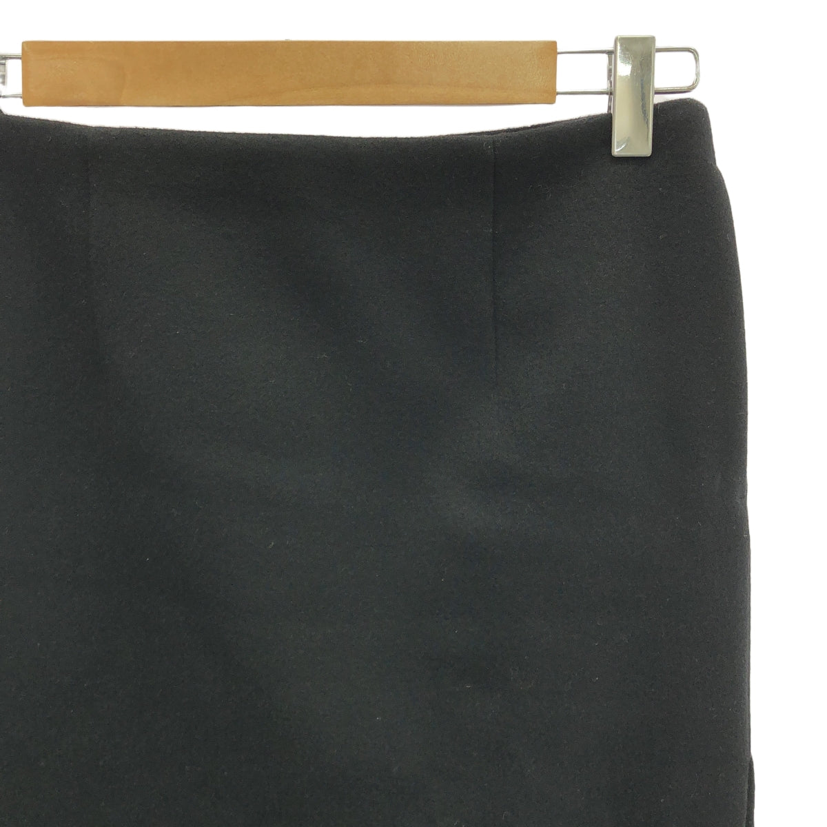 【美品】  sacai / サカイ | Wool Melton Skirt  / ウール メルトン アシンメトリー スカート | 1 | ブラック | レディース