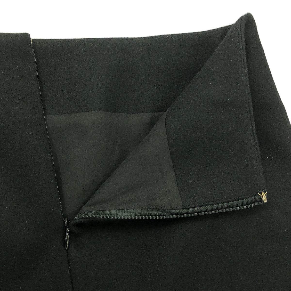 【美品】  sacai / サカイ | Wool Melton Skirt  / ウール メルトン アシンメトリー スカート | 1 | ブラック | レディース
