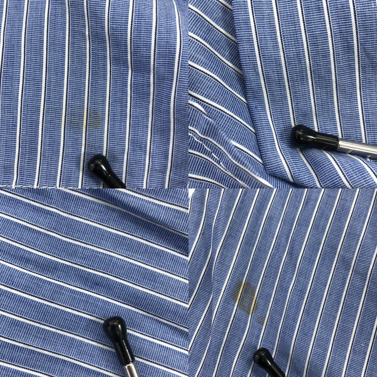 COMME des GARCONS HOMME PLUS | 2008春夏 |條紋棉質巴拉克拉法帽外套 | S |藍色/白色|男士