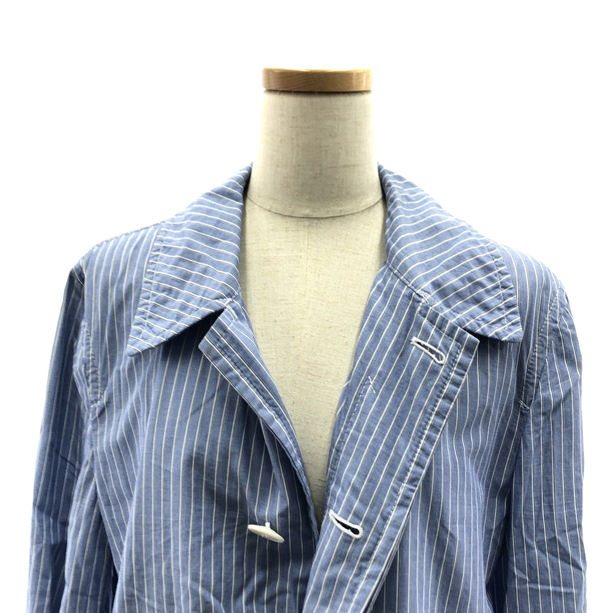 COMME des GARCONS HOMME PLUS | 2008SS | Striped cotton balaclava coat | S | Men's