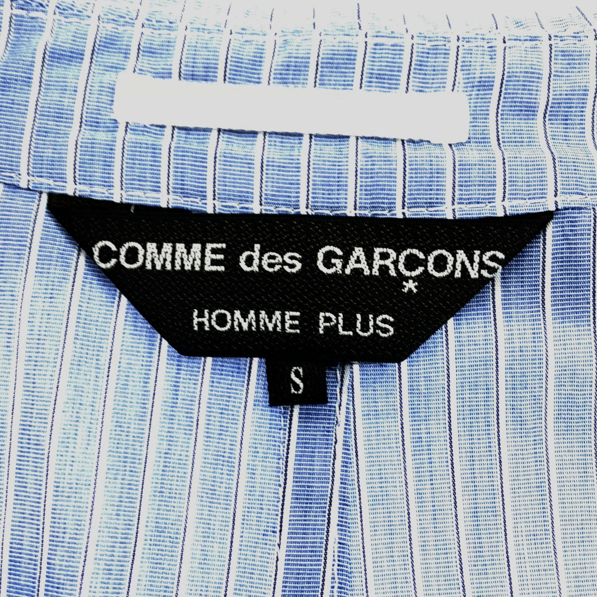 COMME des GARCONS HOMME PLUS | 2008春夏 |條紋棉質巴拉克拉法帽外套 | S |藍色/白色|男士