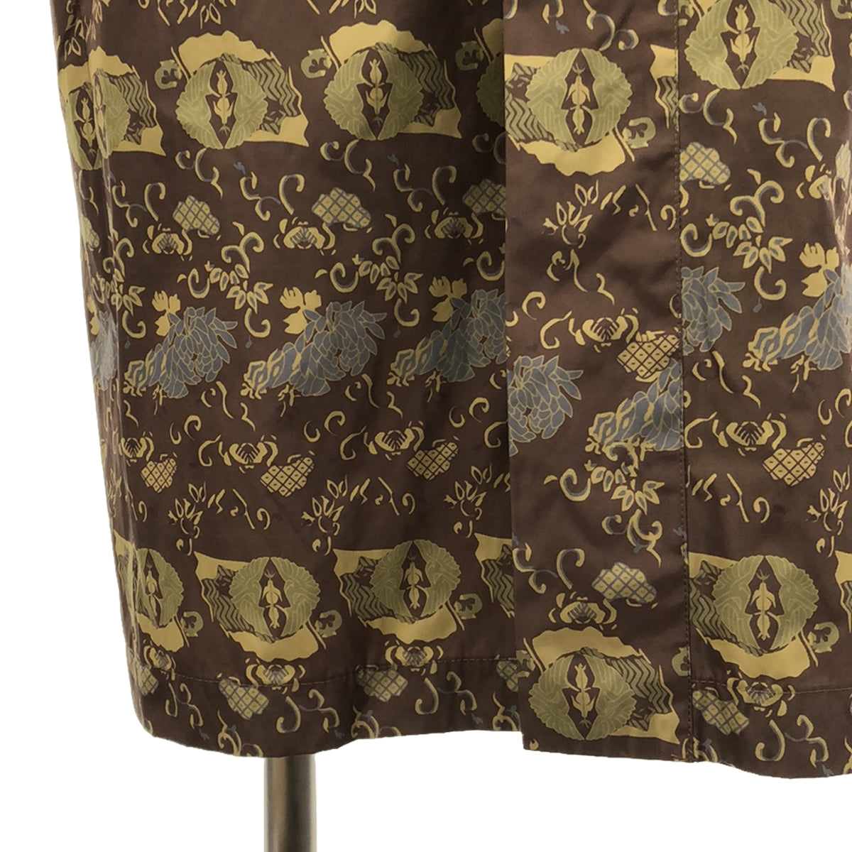 Needles / 니들스 | 2018AW | KIMONO COAT 폴리에스테르 무늬 프린트 기모노 코트 | XS | 브라운 | 남성