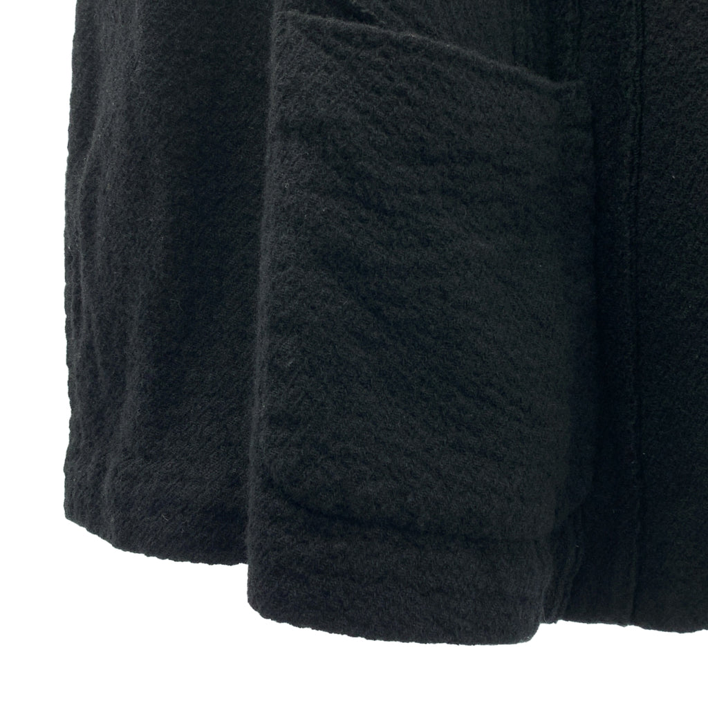 COMME des GARÇONS HOMME PLUS | 2003 秋冬 |羊毛縮水弧形內翻外套 | L 號 |