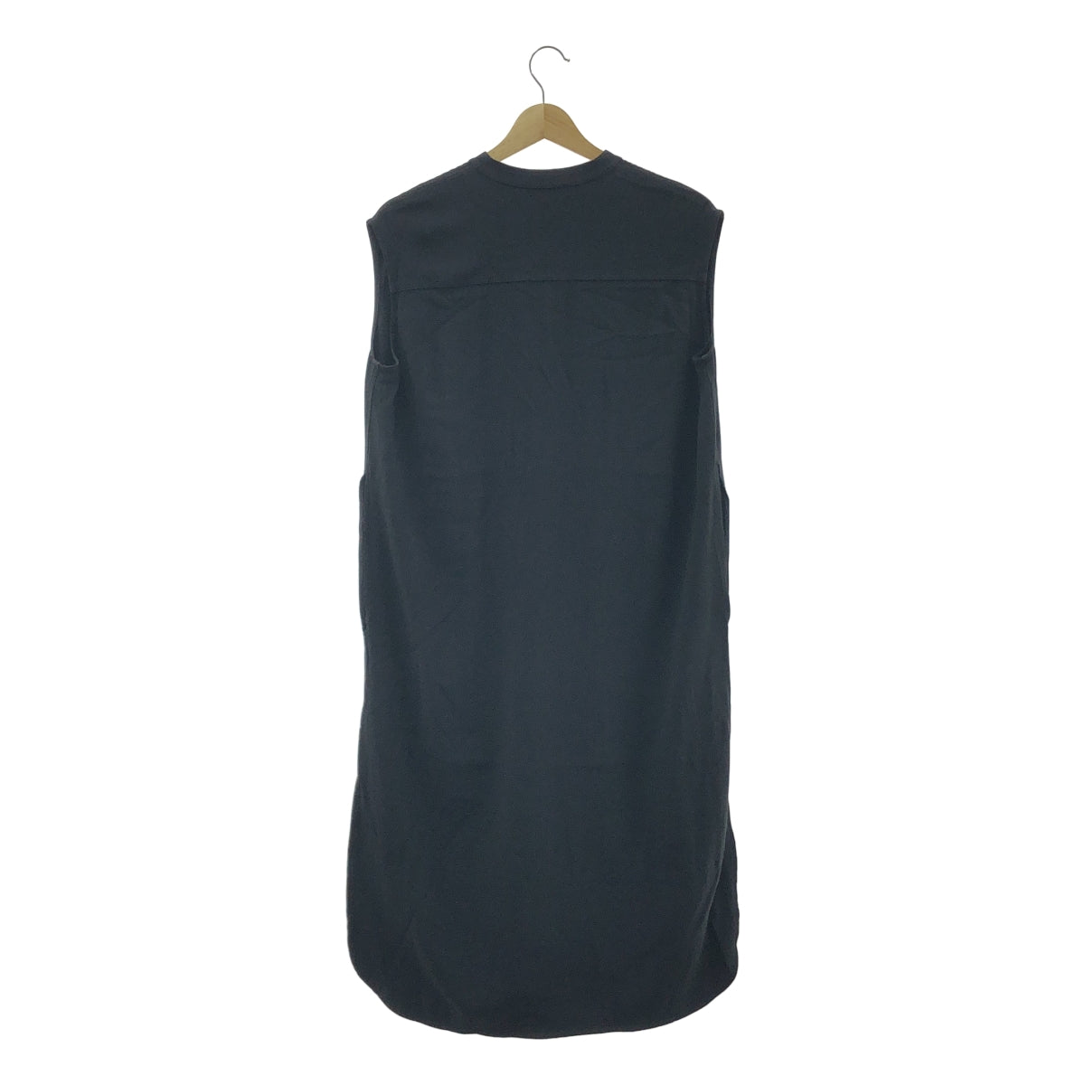 HELMUT LANG | 鑰匙領無袖人造絲醋酸纖維洋裝 | S | 黑色 | 女款