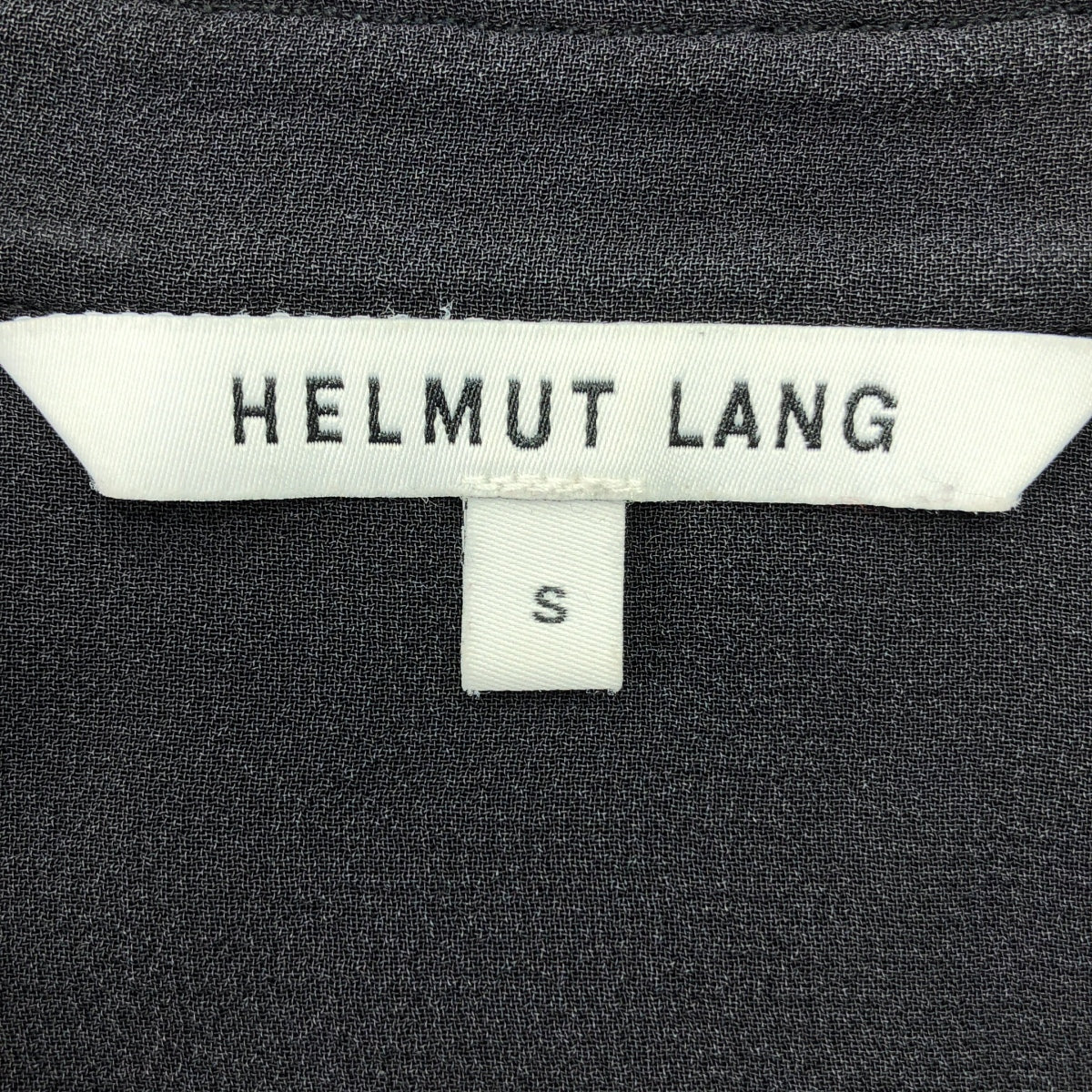 HELMUT LANG | 鑰匙領無袖人造絲醋酸纖維洋裝 | S | 黑色 | 女款