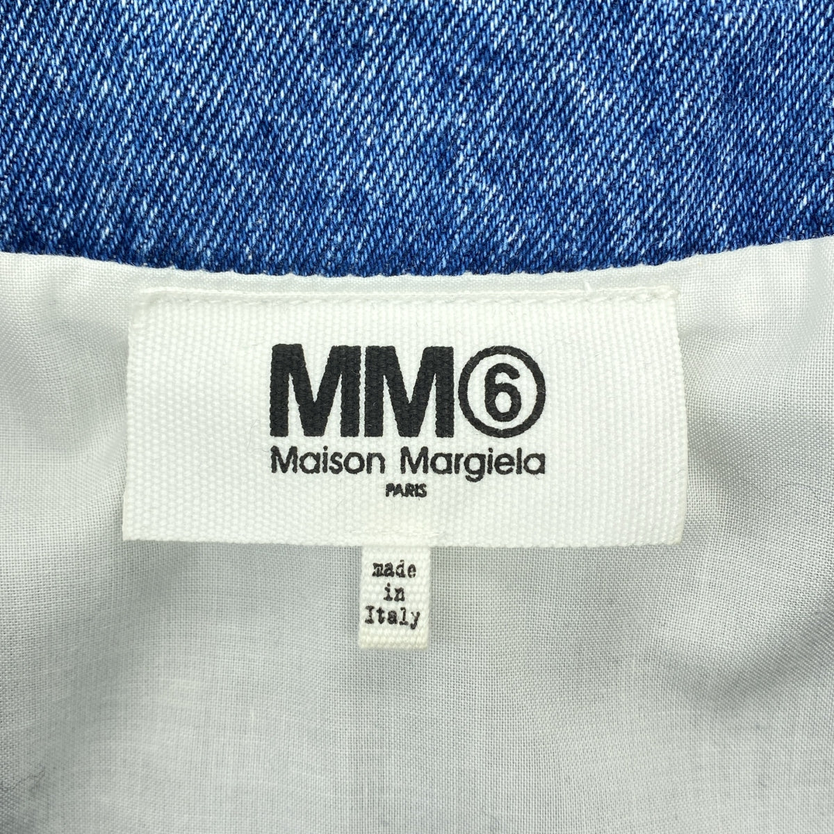 MM6 Maison Margiela / エムエムシックスメゾンマルジェラ | Vネック デニム プルオーバー ワンピース | 40 | レディース