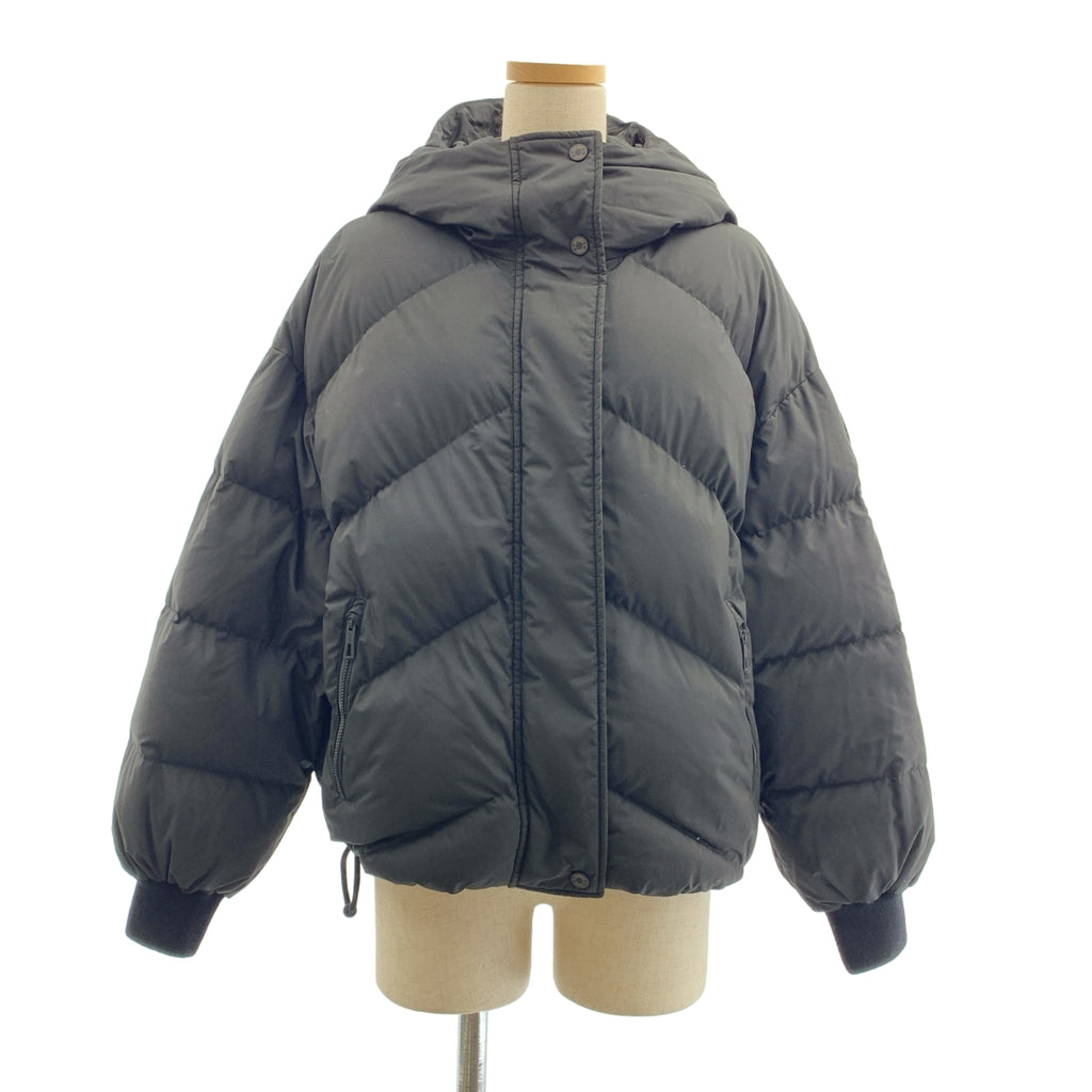 HERMES / 헤르메스 | 2024AW | 세리에 버튼 로고 Zip 드로 스트링 다운 재킷 후디 | 36 | 여성