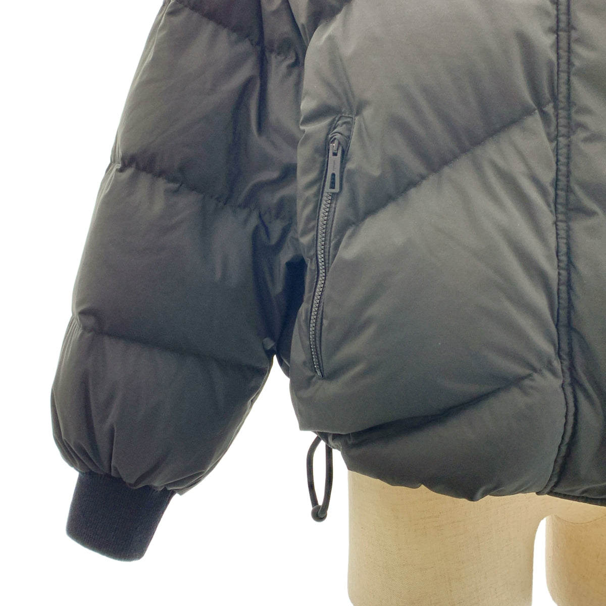 HERMES / 헤르메스 | 2024AW | 세리에 버튼 로고 Zip 드로 스트링 다운 재킷 후디 | 36 | 여성