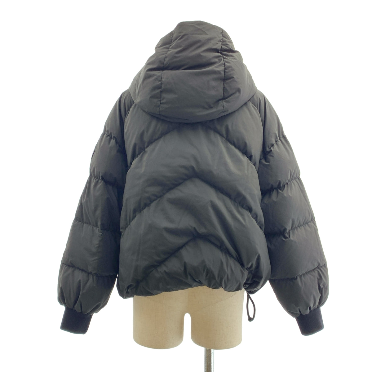 HERMES / 헤르메스 | 2024AW | 세리에 버튼 로고 Zip 드로 스트링 다운 재킷 후디 | 36 | 여성