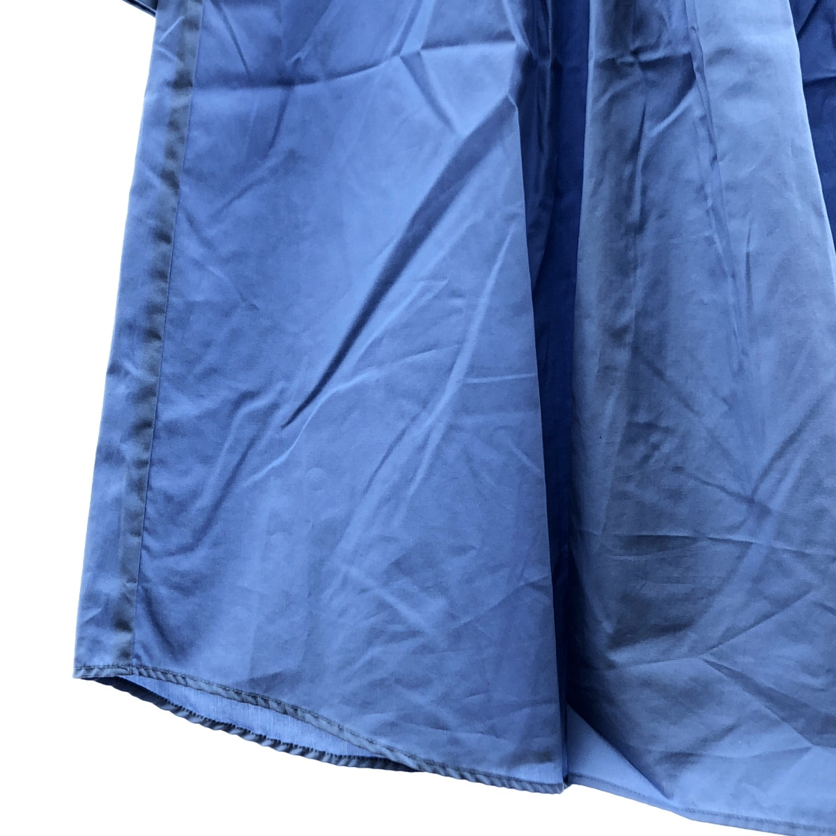 LUTZ HUELLE / 루츠휴엘 | 코튼 플리츠 셔츠 원피스 | 36 | 블루 | 여성