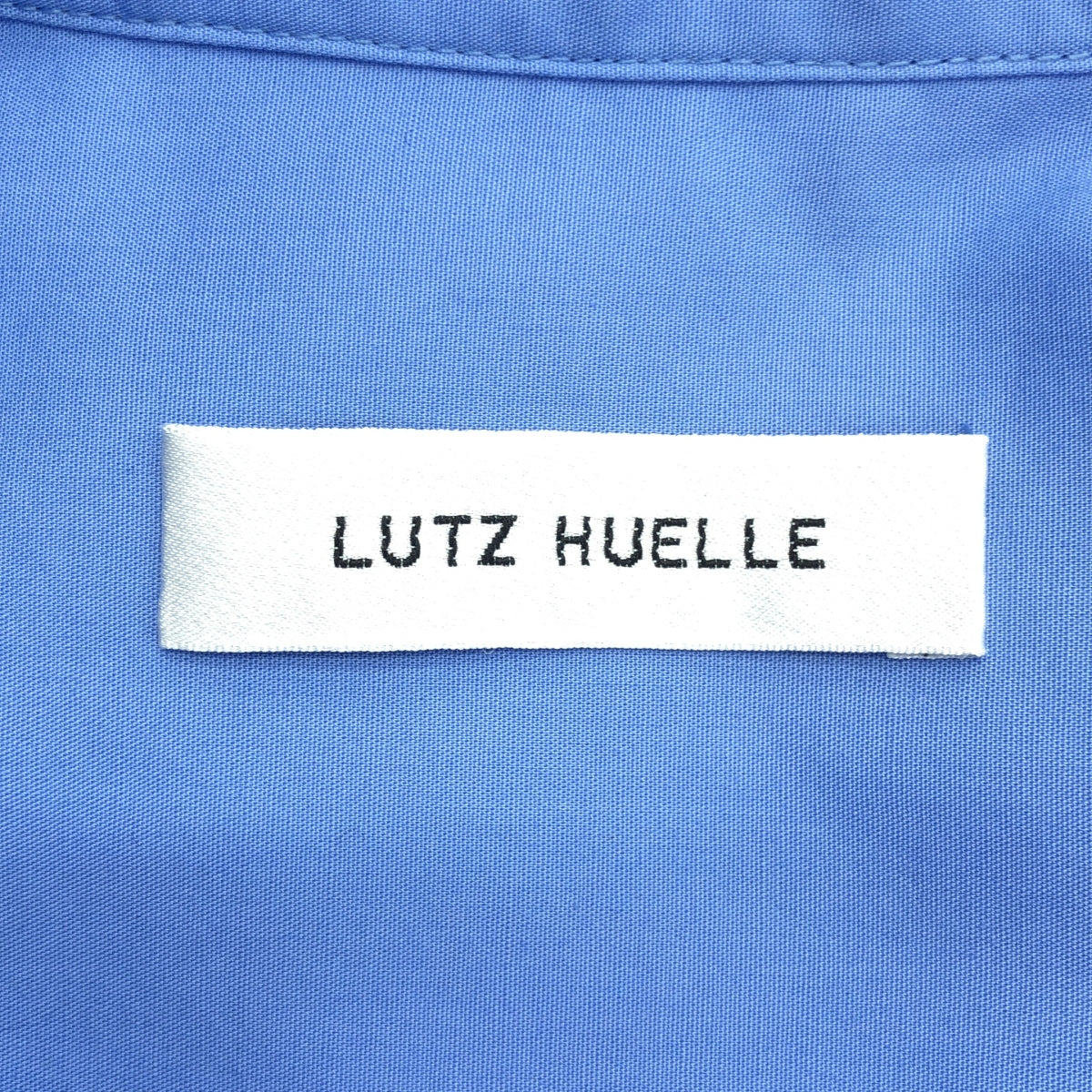 LUTZ HUELLE / 루츠휴엘 | 코튼 플리츠 셔츠 원피스 | 36 | 블루 | 여성